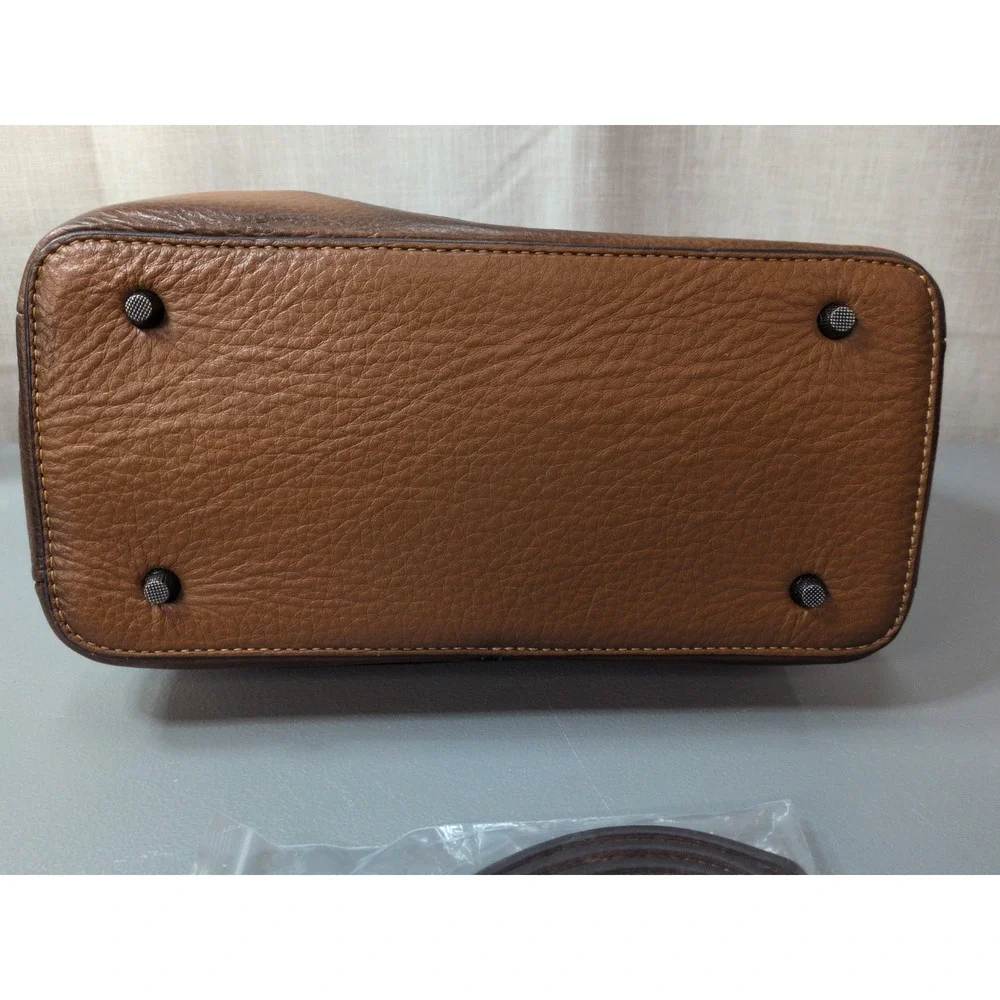 Leather Purse With Medallion Design NEW With Crossbody Strap